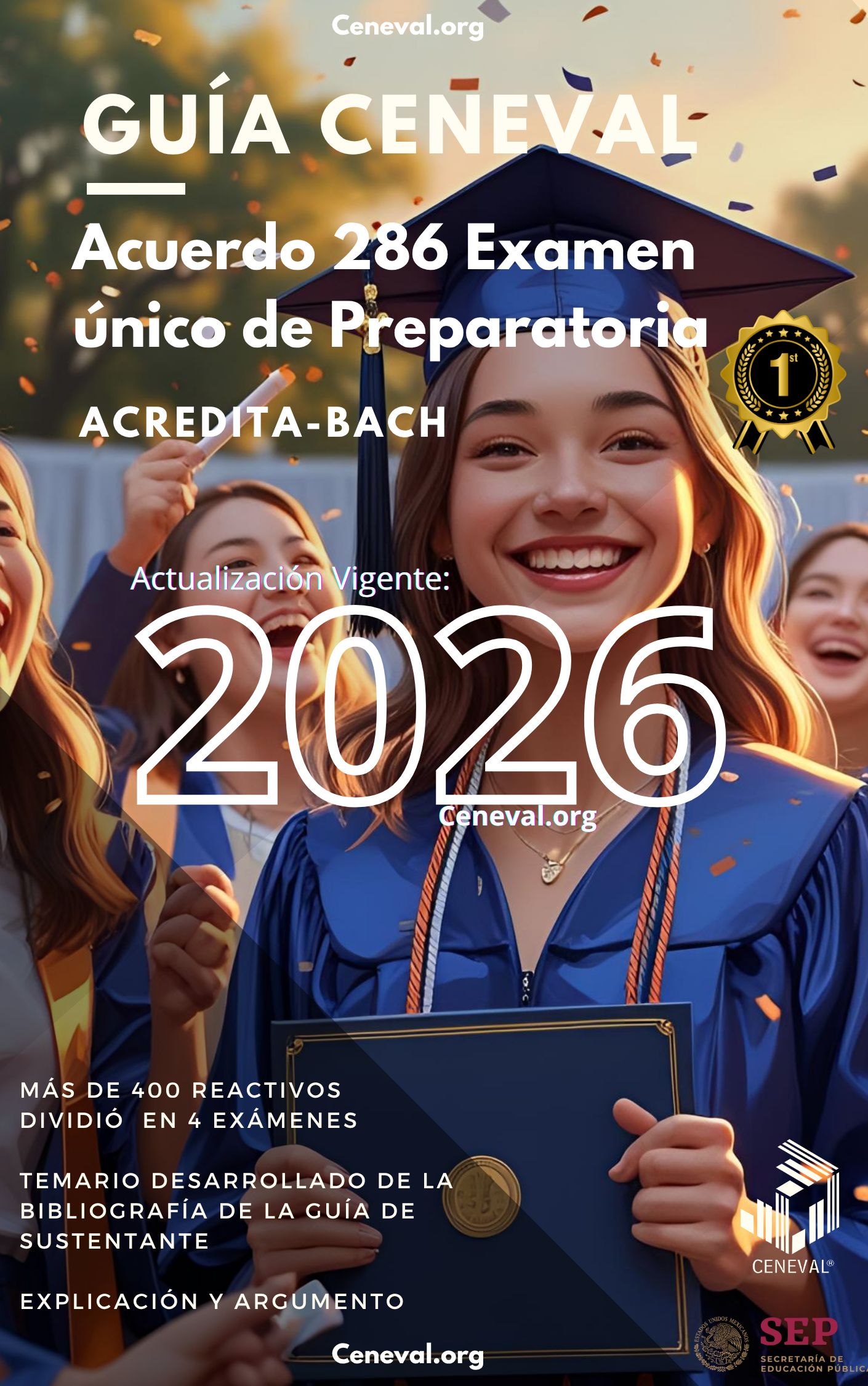 Guía Ceneval Acuerdo 286 Bachillerato 2026: Examen Único